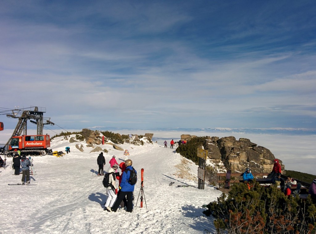 Snowboarding above the clouds!