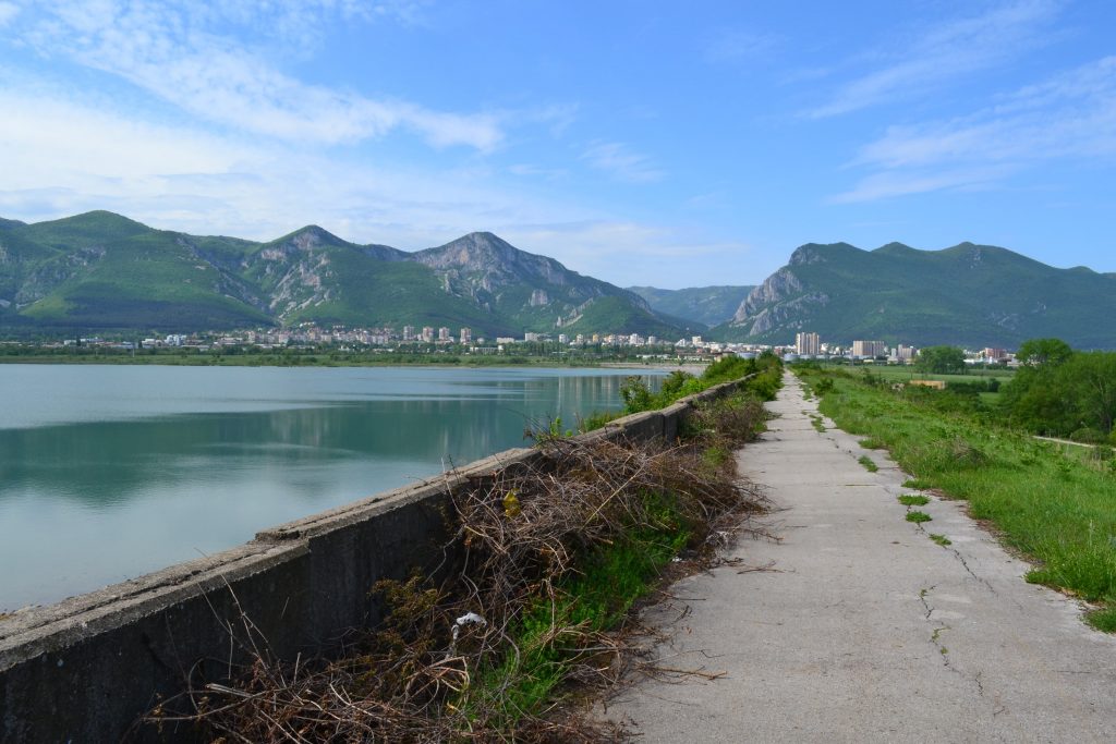 The city of Vratsa below the Balkan mountain